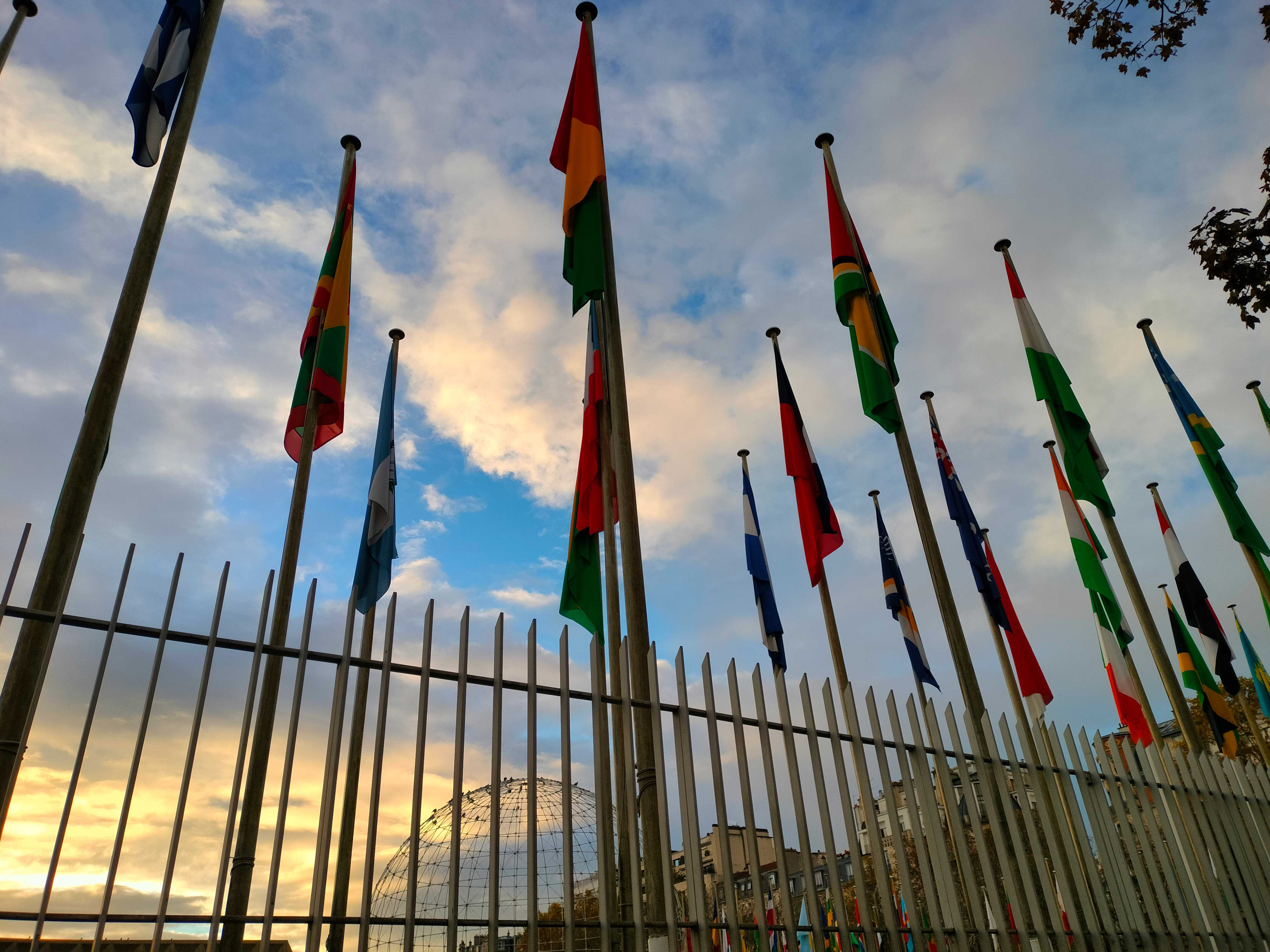 UNESCO HQ Flags 42 General Conference