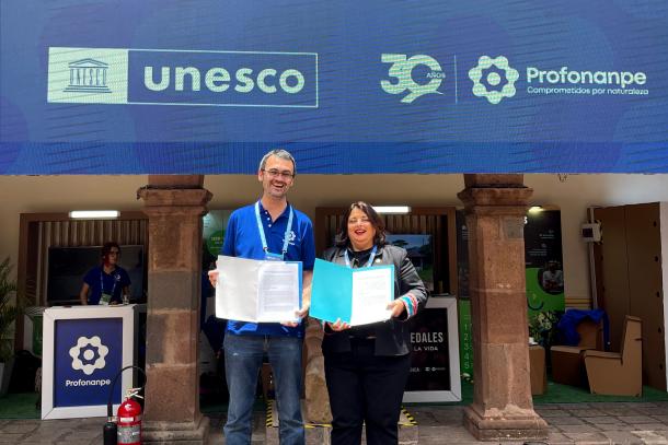 UNESCO y PROFONAMPE firmaron un Memorando de Entendimiento en REDLAC 2023