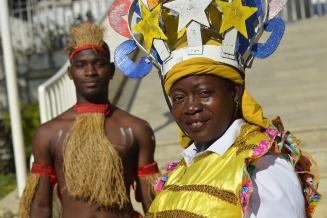 Angolan traditional costumes.