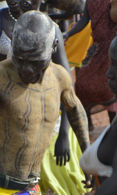 Young Eastern Equatorians performing traditional dances in Torit