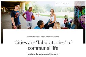 Les villes sont des "laboratoires" de la vie communautaire