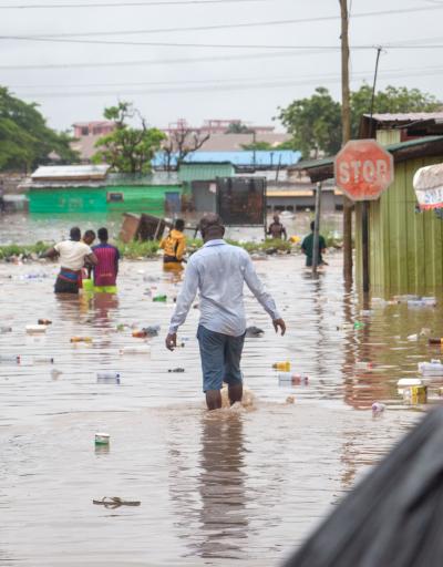 Flooding in Accra, Ghana, June 2020.