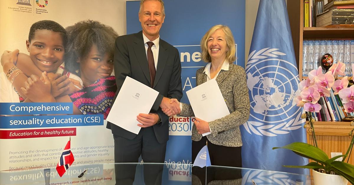 Norge styrker UNESCOs arbeid innen helse- og trivselsutdanning