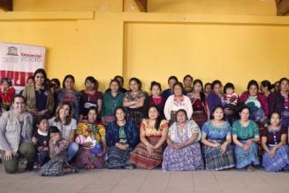 Participantes en los talleres organizados por los Centros Locales UNESCO-Malala de Guatemala 