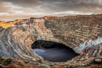 Open pit mine in Spain