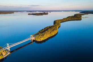 Esker lake, Salpausselkä UNESCO Global Geopark, Finland 