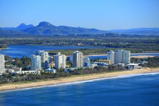 Aerial view of Sunshine Coast Biosphere Reserve, Australia 
