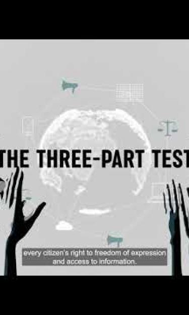 The Legitimate Limits to Freedom of Expression: the Three-Part Test 