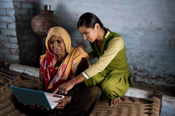 ILP image two women with computer