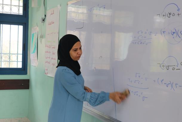 Ahlam, profesora de química de Palestina.