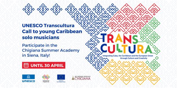 UNESCO Transcultura call to young Caribbean solo musicians 