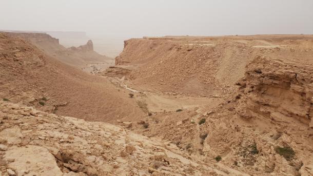 Image of a dry gorge