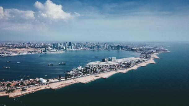 Luanda city aerial view