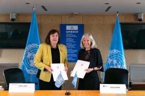 L’UNESCO et le Bureau de la Représentante spéciale du Secrétaire général des Nations Unies pour la question des enfants et des conflits armés renforcent leur coopération