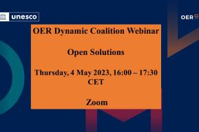 OER Dynamic Coalition Webinar - Open Solutions