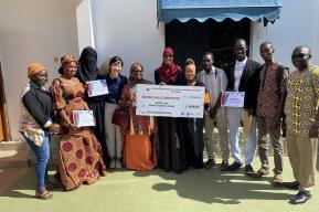 Gambian students and trainees take part in the country's first-ever national skills competition