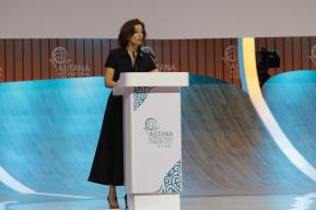 In Central Asia, Audrey Azoulay strengthens scientific cooperation to protect glaciers