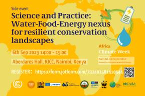UNESCO Sheds Light on Water-Food-Energy Nexus for Resilient African Landscapes at Africa Climate Week 2023