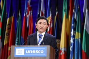 Новый Президент Всемирной Федерации клубов и ассоциаций ЮНЕСКО обратился к Генеральной конференции