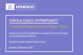 Terms of Reference – O3 Programme Management of the Community of Practice Platform (Phase 2)