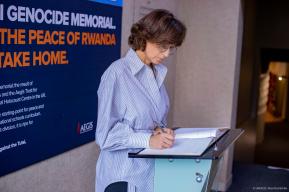 Audrey Azoulay en Ruanda para la conmemoración del 30° aniversario del genocidio contra los tutsis