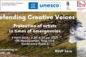 Defending Creative Voices: Protection of Artists in Times of Emergencies