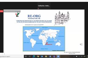 Madagascar National Museums share experience re-organizing their reserves in ICCROM Re-Org webinar 