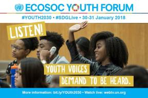 人与生物圈青年代表参加2018年经社理事会青年论坛