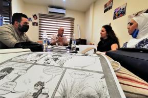 Des dessins et des histoires pour compléter l’éducation des jeunes réfugiés syriens