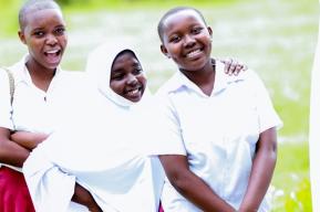 Community members stand together for girls’ right to education in Tanzania