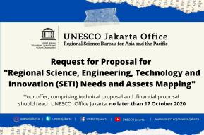 Request for Proposal for Regional Science, Engineering, Technology and Innovation (SETI) Needs and Assets Mapping